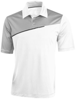 Сорочка поло з короткими рукавами Prater, колір білий, світло-сірий  розмір XS - 39088010- Фото №1