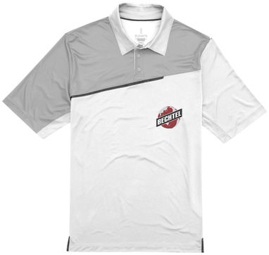 Рубашка поло с короткими рукавами Prater, цвет белый, светло-серый  размер XS - 39088010- Фото №2