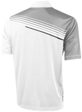 Сорочка поло з короткими рукавами Prater, колір білий, світло-сірий  розмір XS - 39088010- Фото №4