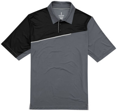 Сорочка поло з короткими рукавами Prater, колір сталевий сірий, суцільний чорний  розмір XS - 39088920- Фото №3