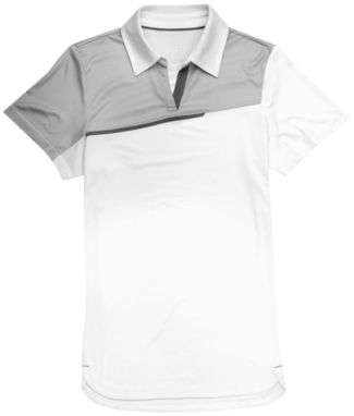Женская рубашка поло с короткими рукавами Prater, цвет белый, светло-серый  размер XS - 39089010- Фото №3