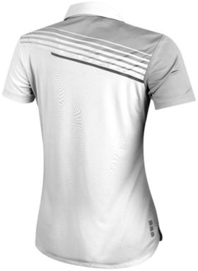 Женская рубашка поло с короткими рукавами Prater, цвет белый, светло-серый  размер XL - 39089014- Фото №4
