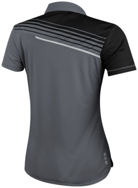 Женская рубашка поло с короткими рукавами Prater, цвет стальной серый, сплошной черный  размер XS - 39089920- Фото №4