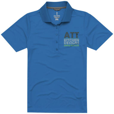 Женская рубашка поло с короткими рукавами Dade, цвет синий - 39093444- Фото №2