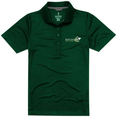 Женская рубашка поло с короткими рукавами Dade, цвет зеленый лесной - 39093600- Фото №2