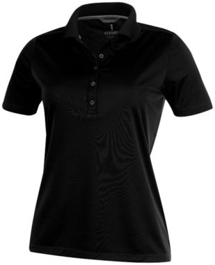 Жіноча сорочка поло з короткими рукавами Dade, колір суцільний чорний - 39093990- Фото №1