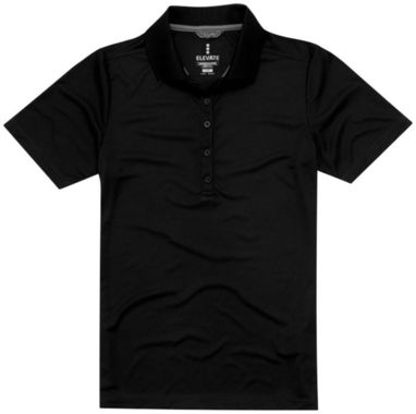 Жіноча сорочка поло з короткими рукавами Dade, колір суцільний чорний - 39093990- Фото №3