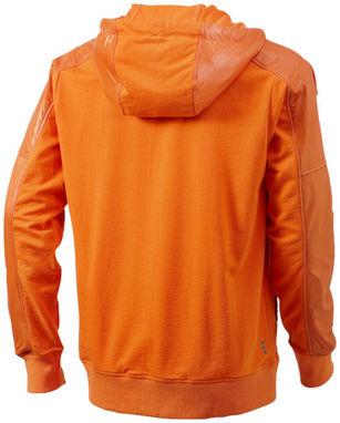 Светр Fraser з капюшоном на повній застібці-блискавці, колір оранжевий - 39212330- Фото №4