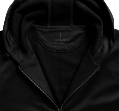 Светр Moresby з капюшоном і застібкою-блискавкою на всю довжину, колір суцільний чорний  розмір XXL - 39214995- Фото №9