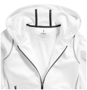 Жіночий светр Moresby з капюшоном і застібкою-блискавкою на всю довжину, колір білий - 39215013- Фото №9