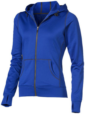 Жіночий светр Moresby з капюшоном і застібкою-блискавкою на всю довжину, колір синій - 39215440- Фото №5