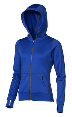 Жіночий светр Moresby з капюшоном і застібкою-блискавкою на всю довжину, колір синій - 39215440- Фото №6