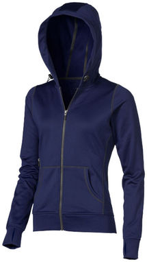 Жіночий светр Moresby з капюшоном і застібкою-блискавкою на всю довжину, колір темно-синій - 39215491- Фото №1