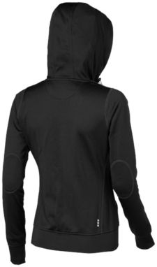 Жіночий светр Moresby з капюшоном і застібкою-блискавкою на всю довжину, колір суцільний чорний - 39215990- Фото №4