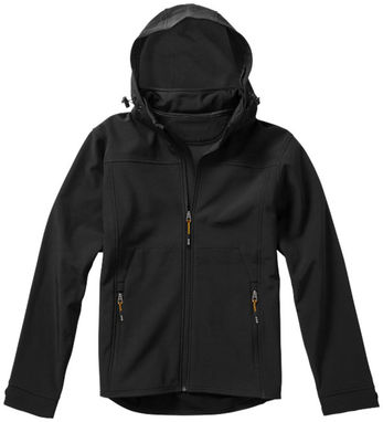 Куртка софтшел Langley, колір суцільний чорний  розмір XS - 39311990- Фото №4