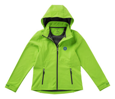 Женская куртка софтшел Langley, цвет зеленое яблоко  размер XS - 39312680- Фото №2
