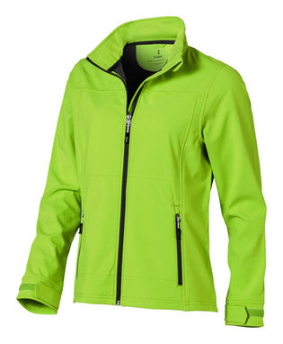 Женская куртка софтшел Langley, цвет зеленое яблоко  размер XS - 39312680- Фото №6