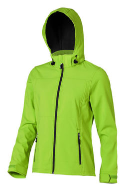 Женская куртка софтшел Langley, цвет зеленое яблоко  размер XS - 39312680- Фото №7