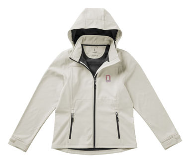Женская куртка софтшел Langley, цвет светло-серый  размер L - 39312903- Фото №2