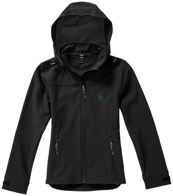 Женская куртка софтшел Langley, цвет сплошной черный  размер S - 39312991- Фото №3