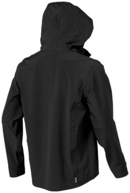 Куртка софтшел Howson, цвет сплошной черный - 39315990- Фото №4