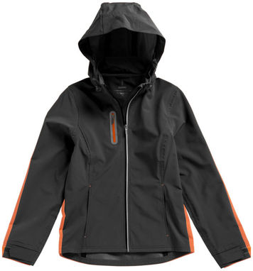 Жіноча куртка софтшел Howson, колір антрацит  розмір XS - 39316950- Фото №3