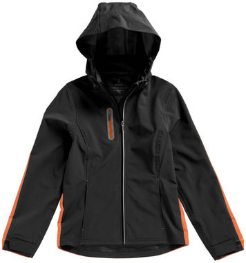 Женская куртка софтшел Howson, цвет сплошной черный - 39316990- Фото №3