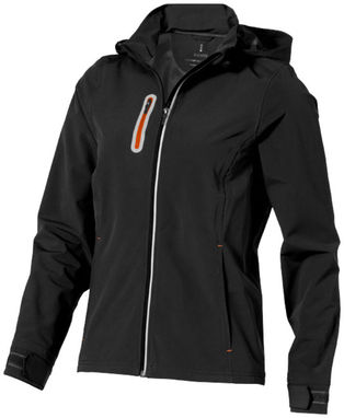 Женская куртка софтшел Howson, цвет сплошной черный - 39316990- Фото №5