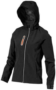 Женская куртка софтшел Howson, цвет сплошной черный - 39316990- Фото №7