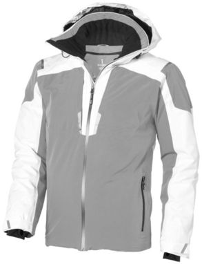 Утепленная куртка Ozark, цвет белый, серый  размер L - 39323013- Фото №5