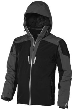 Утепленная куртка Ozark, цвет сплошной черный, серый  размер XS - 39323990- Фото №1