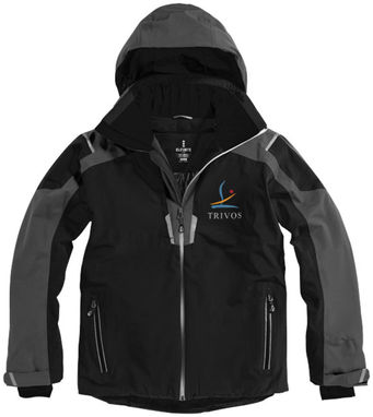 Утепленная куртка Ozark, цвет сплошной черный, серый  размер XS - 39323990- Фото №2