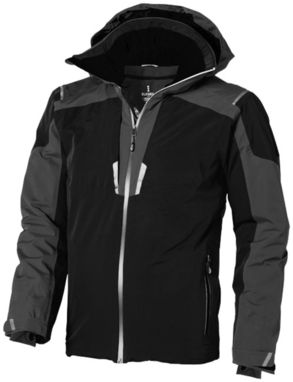 Утепленная куртка Ozark, цвет сплошной черный, серый  размер XS - 39323990- Фото №5