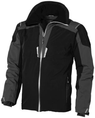 Утепленная куртка Ozark, цвет сплошной черный, серый  размер XS - 39323990- Фото №6