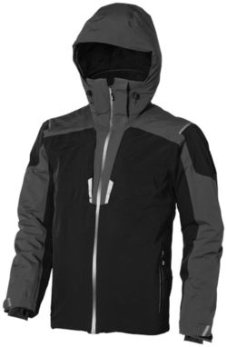 Утепленная куртка Ozark, цвет сплошной черный, серый  размер XS - 39323990- Фото №7