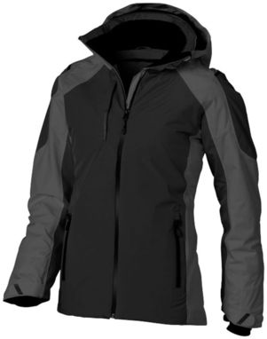 Жіноча утеплена куртка Ozark, колір суцільний чорний, сірий  розмір M - 39324992- Фото №5