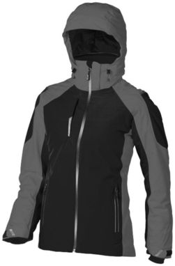Жіноча утеплена куртка Ozark, колір суцільний чорний, сірий  розмір XL - 39324994- Фото №7