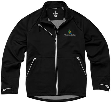 Куртка софтшел Kaputar, цвет сплошной черный  размер XS - 39325990- Фото №2