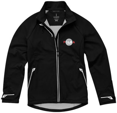 Женская куртка софтшел Kaputar, цвет сплошной черный  размер M - 39326992- Фото №2