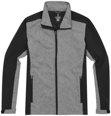 Куртка софтшел Vesper, цвет сплошной черный, темно-серый  размер XL - 39327994- Фото №3