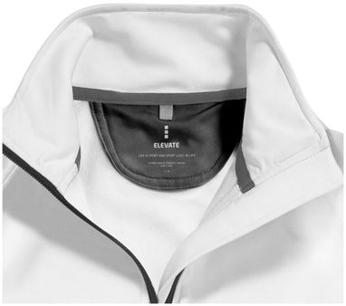 Женская флисовая куртка Mani с застежкой-молнией на всю длину, цвет белый  размер XXL - 39481015- Фото №7