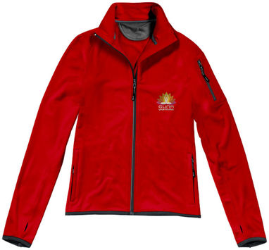 Женская флисовая куртка Mani с застежкой-молнией на всю длину, цвет красный  размер XS - 39481250- Фото №3