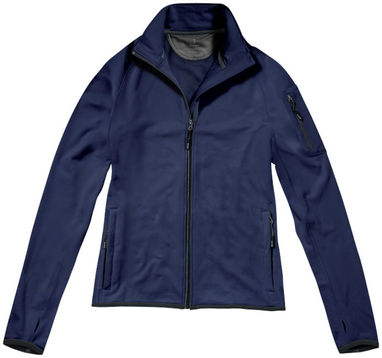 Женская флисовая куртка Mani с застежкой-молнией на всю длину, цвет темно-синий  размер XS - 39481490- Фото №3