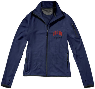 Женская флисовая куртка Mani с застежкой-молнией на всю длину, цвет темно-синий  размер S - 39481491- Фото №2