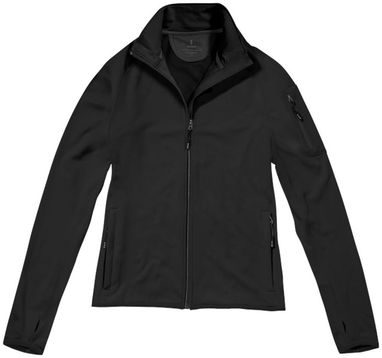 Женская флисовая куртка Mani с застежкой-молнией на всю длину, цвет сплошной черный  размер S - 39481991- Фото №3