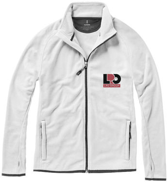 Микрофлисовая куртка Brossard с молнией на всю длину, цвет белый  размер XS - 39482010- Фото №2