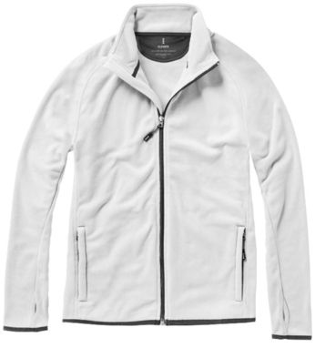 Мікрофлісова куртка Brossard з блискавкою на всю довжину, колір білий  розмір XL - 39482014- Фото №3