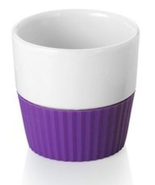 Чашка фіолетовим силіконовим підставою - 11247700- Фото №1