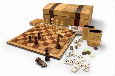 Набор из 7-ми игр в деревянной коробке - 19544204- Фото №2