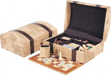 Набор из 7-ми игр в деревянной коробке - 19544204- Фото №3